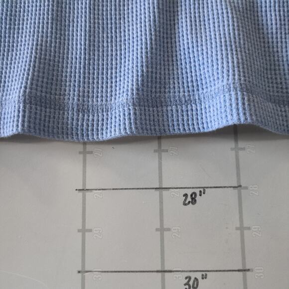 Taylor & Henry Henley Shirt Mens L Light Blue Long Sleeve - Picture 8 of 8